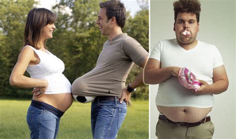 men pile on pounds during their partner s pregnancy health life