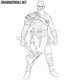 Kratos Draw sketch template