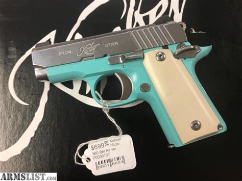 armslist for sale kimber micro 380 bel air tiffany blue