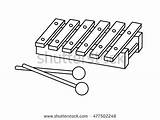 Xylophone Coloring Pages Getcolorings sketch template