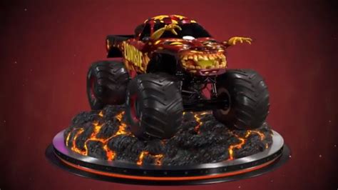 fire zombie monster jam truck  turntable views youtube