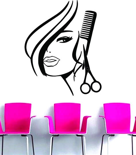 adesivo papel parede salão de beleza cabeleireiros