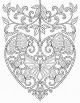 Coloring Pages Heart Adult Colouring Book Hearts Butterfly Print Books Agenda Printable Grown Sheets Pour Envol Mon Prendre Ups Animal sketch template