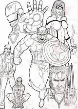 Vengadores Avengers Pages Pintar Superheroes Juntos Pinta Pintarcolorear sketch template