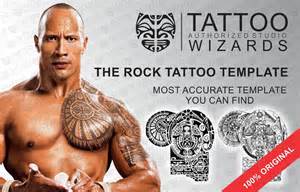 The Rock Dwayne Johnson Maori Polynesian Tattoo Stencil