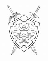 Sword Zelda Coloring Pages Master Shield Know Hylian Drawing Right Legend Link Dont Where Other But Comments Disney Template Majora sketch template