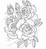 Tattoo Coloring Modern Designs Drawing Book Tattoos Pages Dover Haven Publications Creative Outline Rose Flower Floral sketch template