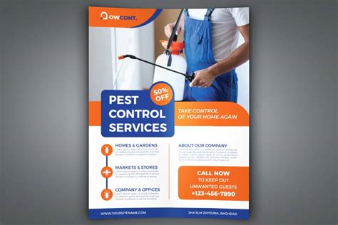 pest control services flyer template worth  buy
