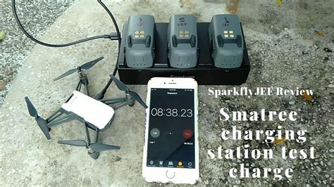 smatree charging station review  dji spark  batteries    hr djispark youtube