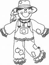 Scarecrow Coloring 101coloring sketch template