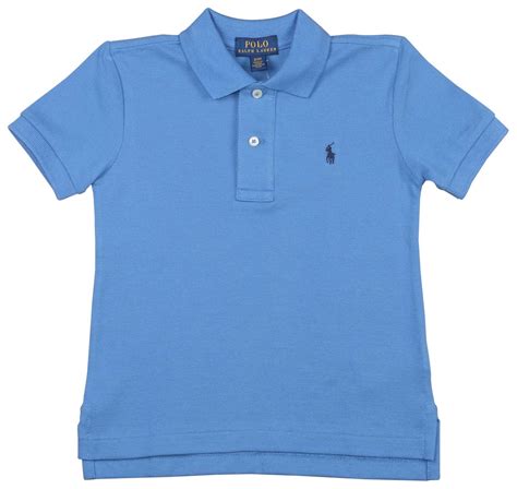 polo ralph lauren polo rl toddler boys   mesh polo shirt blue  walmartcom