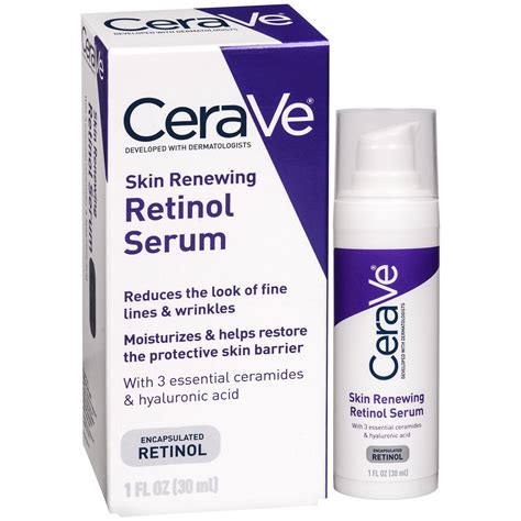 cerave skin renewing retinol serum  fl oz walmartcom