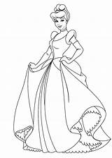 Princess Cinderella Principesse sketch template
