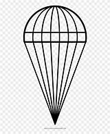Parachute Coloring Pngfind sketch template