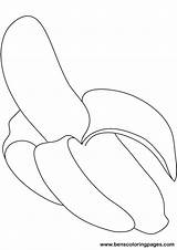 Banana Coloring Pages Printable Print Popular sketch template