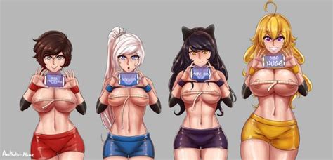 team lineup sizes by aestheticc meme rwby hentai collection volume