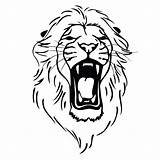 Lion Angry Drawing Getdrawings sketch template