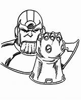 Coloring Pages Infinity Thanos Gauntlet Marvel Printable Disney Online Color Kids Getcolorings 92kb 800px sketch template