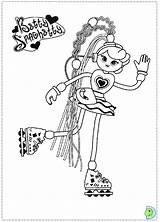 Coloring Dinokids Spaghetty Betty Print Close Coloringdolls Pages sketch template