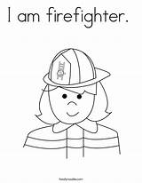 Firefighter sketch template
