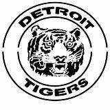 Detroit Coloring Pages Tigers Clip Google Cliparts Getcolorings Color Search sketch template