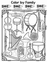 Instrument Families Workbook Orchestra Learning Jervis Lindsay Elementary sketch template