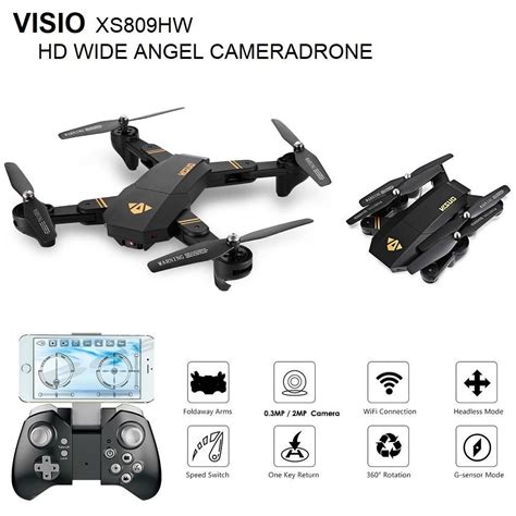 visuo xshw wifi fpv  wide angle hd camera high rc drone gohorus toys drones robots