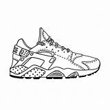 Huarache Coroflot Chua sketch template