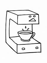 Appliances Koffiezetapparaat Kleurplaat Kleurplaten Bezigheden Voorwerpen sketch template