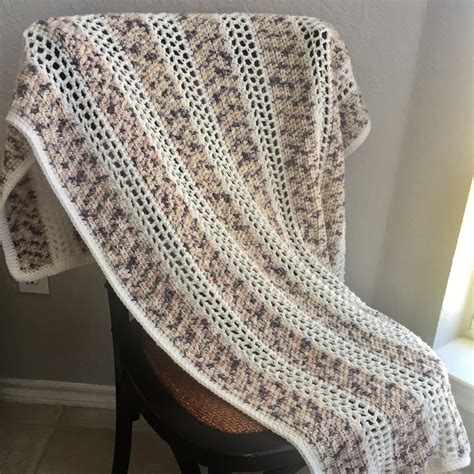 comfy cotton throw crochet pattern