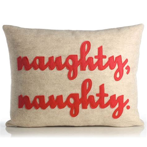 Naughty Naughty Pillows Home Decor Accessories Square Pillow