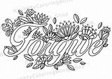 Forgiveness sketch template
