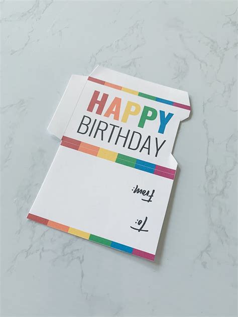 printable money holder birthday cards birthday messages