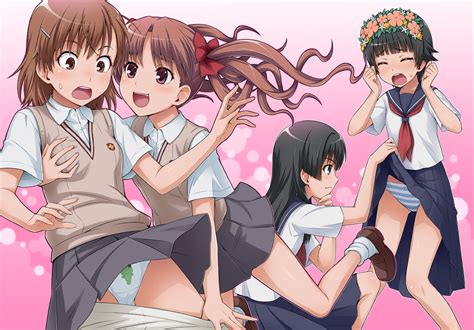 Ha Ru Gekota Misaka Mikoto Saten Ruiko Shirai Kuroko Uiharu Kazari