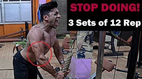 stop doing 3 sets of 12 rep how many sets and reps to build muscle fat lose fast youtube