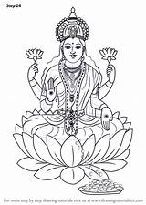 Lakshmi Mata Hinduism Hindu Devi Saraswati Ganesha Laxmi Ji Ganesh Indian Dewi Hindus Yunani sketch template