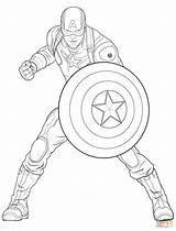 Avengers America Coloring Captain Pages Super Marvel Choose Board Superhero sketch template