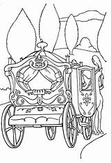 Coloring Cinderella Pages Carriage Popular Coach Printable Coloringhome sketch template