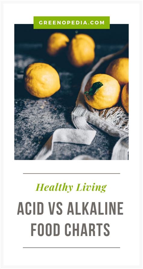 Alkaline Acid Food Charts To Help Balance Your Ph Greenopedia