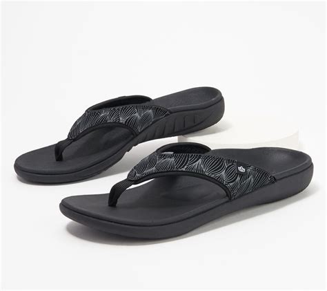 Spenco Orthotic Thong Sandals Yumi Wave Shopstyle