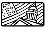 Coloring Pages Presidents House Kids Flag Book Clipart Printable President Clip Log Cartoon Library Cabin Cliparts Popular Capitol Use Comments sketch template