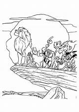 Lion King Coloring Pages Printable Characters Pride Rock sketch template
