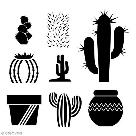 stencil cactus  en mercado libre