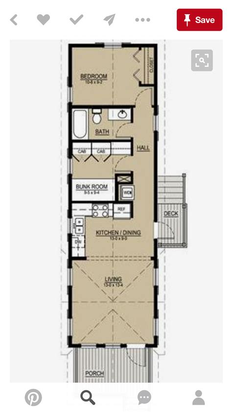shotgun style house floor plan image