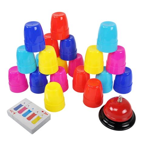 buy   player family board game speed cup piled game partying challenge quick