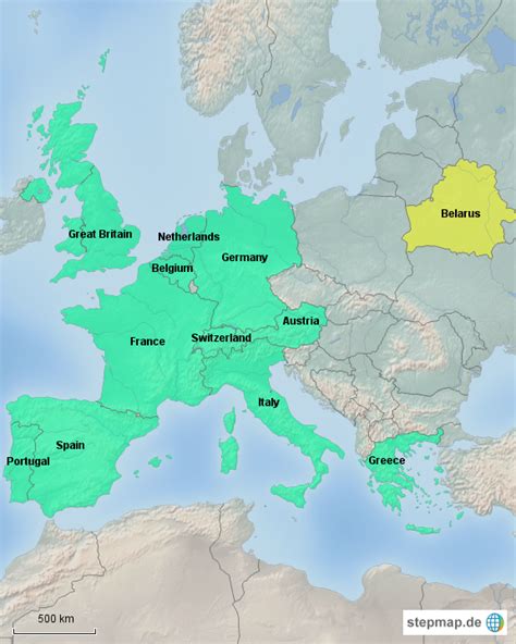 stepmap west europa landkarte fuer deutschland
