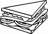 Sandwich Transparent Sandwiches W2 Cliparts Cliparting Kid Webstockreview sketch template