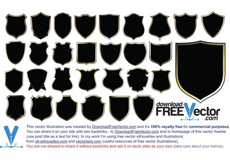 coat  arms shield vector pack