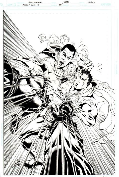 Action Comics 853 Cover Superman Vs Kryptonite Man 2007 Comic Art