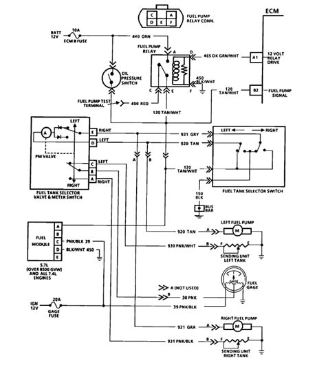 chevy  fuel pump wiring diagram collection